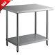 24 X 36 Stainless Steel Work Prep Shelf Table Restaurant Kitchen Commercial