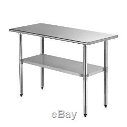 24 x 48 Commercial Work Table Stainless Steel Food Prep Kitchen Restaurant