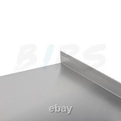 24 x 60'' NSF Stainless Steel Commercial Prep Work Food Table with Backsplash