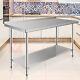 24 X 60'' Stainless Steel Nsf Commercial Prep Work Food Table With Backsplash