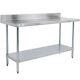 24 X 60 Stainless Steel Work Prep Shelf Table With Backsplash Commercial Nsf