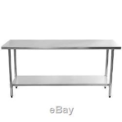 24 x 72 Stainless Steel Work Prep Table Commercial Kitchen Restaurant New