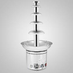 27 Stainless Steel Chocolate Fountain Fondue 5 Tier Commercial Banquet Wedding