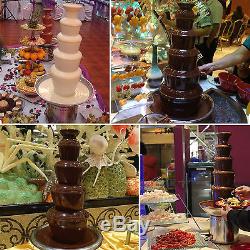 27 Stainless Steel Chocolate Fountain Fondue 5 Tier Commercial Banquet Wedding