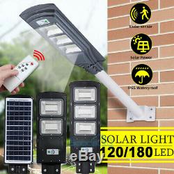 2X 990000LM 90W LED Solar Street Light Commercial IP67 Dusk to Dawn Road Lamp