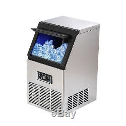 2.0 Auto Commercial Ice Maker Making Cube Machine Stainless Steel Bar 110LB 230W