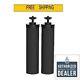 2 Berkey Black Replacement Filters For Big Travel Royal Imperial Crown Light Sys