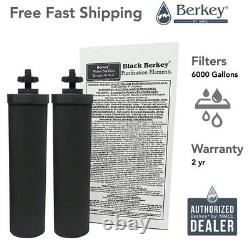 2 Black Berkey Water Filters Replacement Filters Free 2 Day Delivery