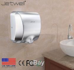 2 Pack Jetwell High Speed Commercial Automatic Stable Stainless Steel Hand Dryer