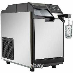 2 in 1 Commercial Ice Maker Ice Making Machine with Water Dispenser 110LBS 24Hrs