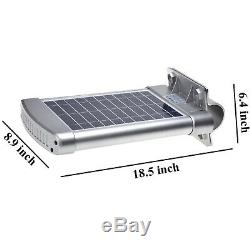 2 pcs 1000LM Outdoor LED Solar Street Light Commercial IP65 Dusk to Dawn Lamp