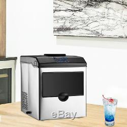 2in1 Water Dispenser 40LBS Built-In Commercial Machine Ice Maker Countertop