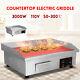 3000w Electric Countertop Griddle Grill Commercial Flat Top Non-stick Bbq Plate