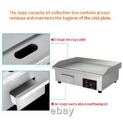 3000W Electric Countertop Griddle Grill Commercial Flat Top Non-Stick BBQ Plate