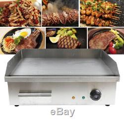 3000W Electric Griddle Cooktop Flat Thermomate Commercial Restaurant Grill BBQ