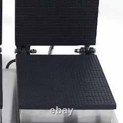 3000W Stainless Steel Commercial Dual-Head Waffle Maker Nonstick Baker Machine