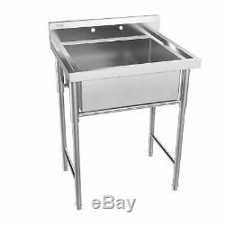 30 Stainless Steel Utility Commercial Square Kitchen Sink for Washing Room New