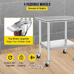 30 x 24 Stainless Steel Work Table Kitchen/Bar/Restaurant/Laundry Commercial