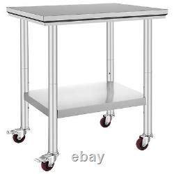 30 x 24 Stainless Steel Work Table Kitchen/Bar/Restaurant/Laundry Commercial