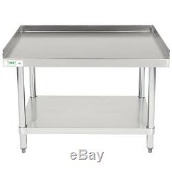 30 x 36 Heavy Equipment Stand with Casters Stainless Steel Work Table Commercial