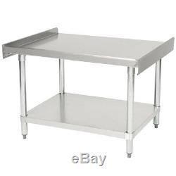 30 x 36 Heavy Equipment Stand with Casters Stainless Steel Work Table Commercial