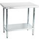 30 X 36 Stainless Steel Work Prep Shelf Table Restaurant Kitchen Commercial