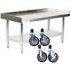 30 X 48 Heavy Equipment Stand With Casters Stainless Steel Table Commercial