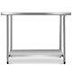 30 X 48 Stainless Steel Food Prep & Work Table Commercial Kitchen Home Silver