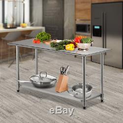 30 x 72 Work Table Stainless Steel Food Prep Commercial Kitchen Restaurant