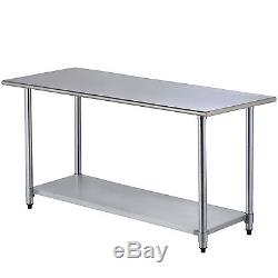 30 x 72 Work Table Stainless Steel Food Prep Commercial Kitchen Restaurant