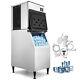 350 Lbs/24h Commercial Ice Maker Machine 235 Lb Storage Bin Digital Control 850w