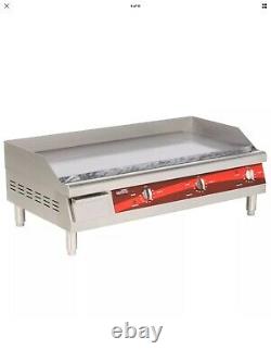 36 Electric Stainless Steel Countertop Commercial Restaurant Flat Top Griddle