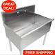 36 X 24 X 14 Bowl Stainless Steel Commercial Utility Prep 36 1 Sink 16-gauge