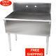 36 X 21 X 14 Stainless Steel Commercial Utility Prep 1 Sink Compartment Bowl