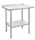 36'' X 24'' Stainless Steel Table For Prep & Work, Commercial Worktables & Works