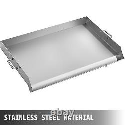 36x22 Flat Top Grill Stainless Steel Commercial Griddle Triple Burner Stove