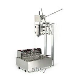 3L Donut Churro Machine Safty Use Manual Maker Spanish Stainless Steel+12L Fryer
