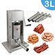 3l Vertical Commercial Sausage Stuffer 7lb Two Speed Stainless Steel Meat Press