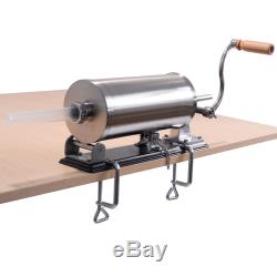 3.6L Sausage Stuffer Maker Meat Filler Machine Stainless Steel Commercial
