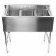 3 Compartment Sink Nsf Stainless Steel Commercial Underbar Adjustable Industrial