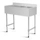 3 Compartment Stainless Steel Kitchen Commercial Sink Heavy Duty New