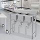 3-compartment Stainless Steel Utility Sink Commercial Grade Laundry Tub Culinary