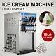3 Flavors Commercial Soft Ice Cream Machine Frozen Ice Cream Cones Machine 220v