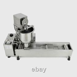 3 Sets Free Mold Commercial Automatic Donut Maker Making Machine Wide Oil Tank