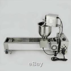 3 Sets Mold Oil Wide Tank Maker Automatic Donut Fryer Making Machine Commercial