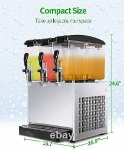 3 Tanks 36L Commercial Frozen Drink Machine Juice Beverage Dispenser Margarita