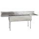 (3) Three Compartment Commercial Stainless Steel Sink 60 X 25.8 G