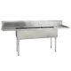 (3) Three Compartment Commercial Stainless Steel Sink 84 X 25.8 G