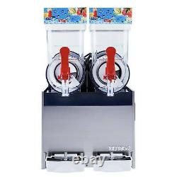 400W Commercial Frozen Drink Maker Slushie and Margarita Machine 2 x 4 Gal