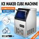 40kg 88lbs Commercial Bar Ice Maker Cube Machines Stainless Steel 110v In Usa